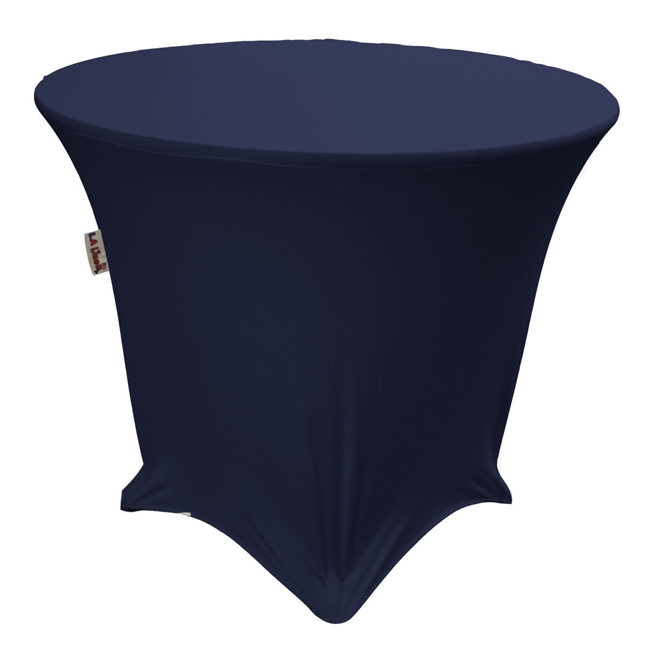Stretch Spandex Fitted Tablecloth 36 Inch Round Wrinkle Free with Reinforced Leg Pockets